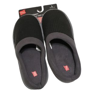 Hanes ComfortSoft Memory Foam Cozy Slippers Men's Size L(9.5-10.5) NWT
